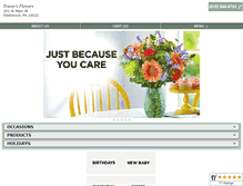 Tablet Screenshot of fleetwoodflowers.com